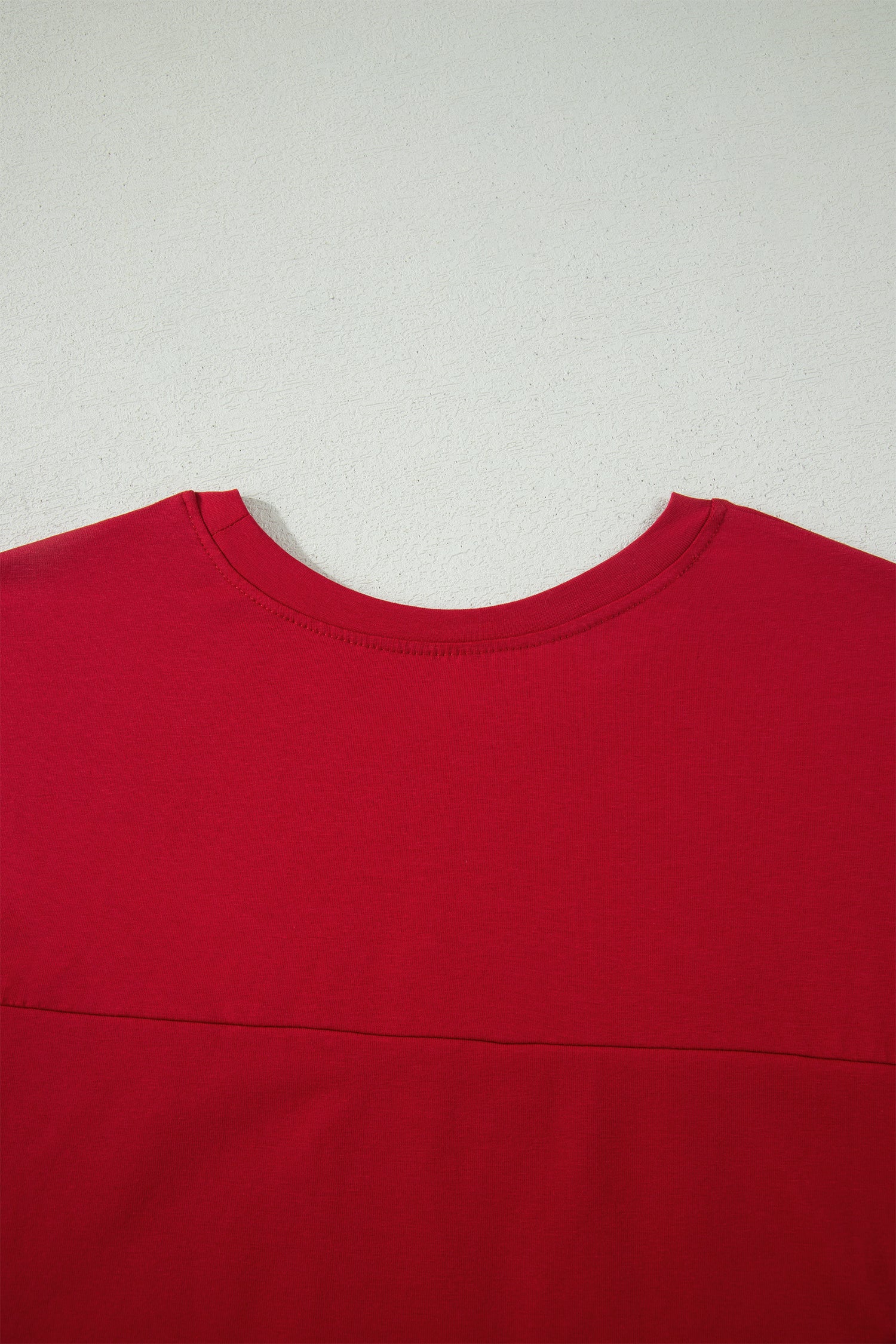 Racing Red Solid Color Cropped Tank Top and Jogger Pants Set