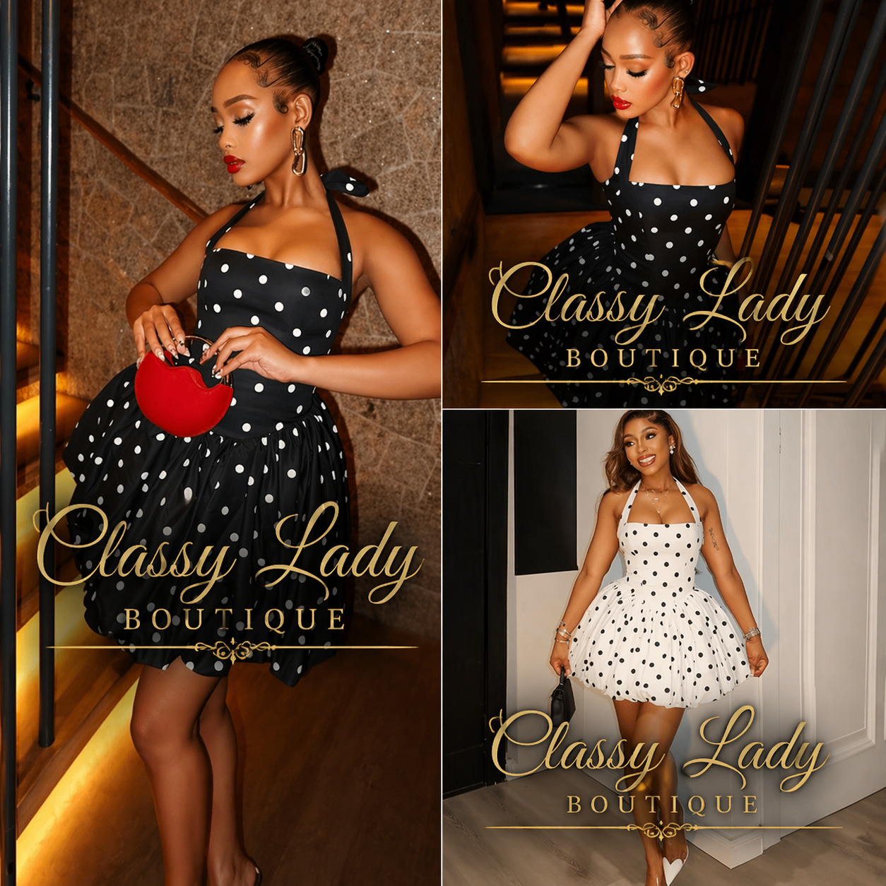 Polka Dot Mini Dress