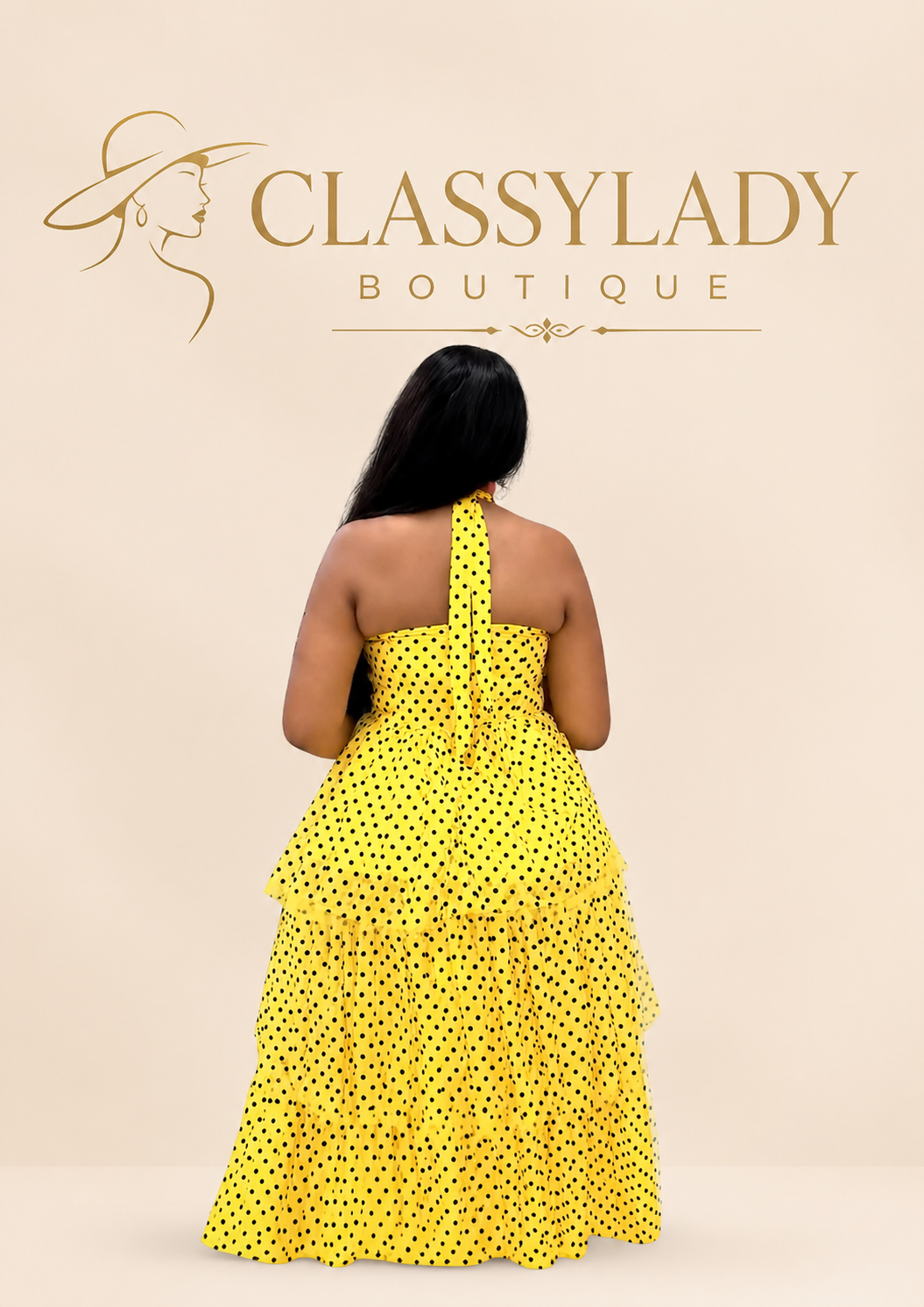 Sunshine Polka Dot Midi Dress
