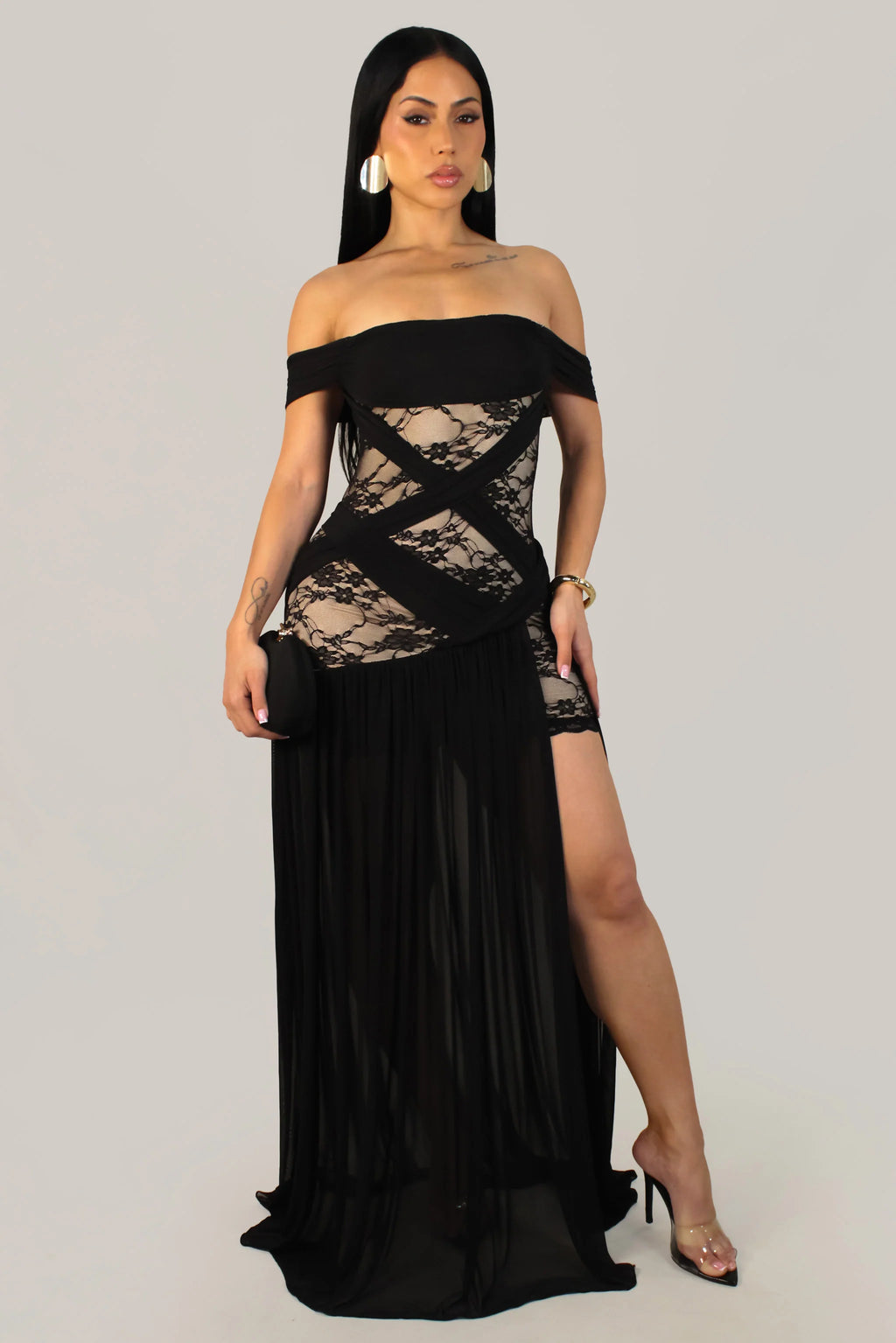 Charming Dance Dress - Black
