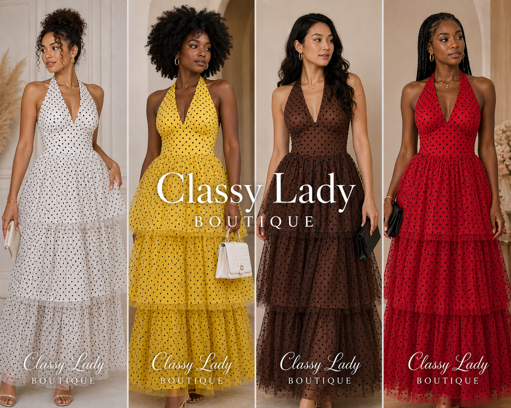 Sunshine Polka Dot Midi Dress