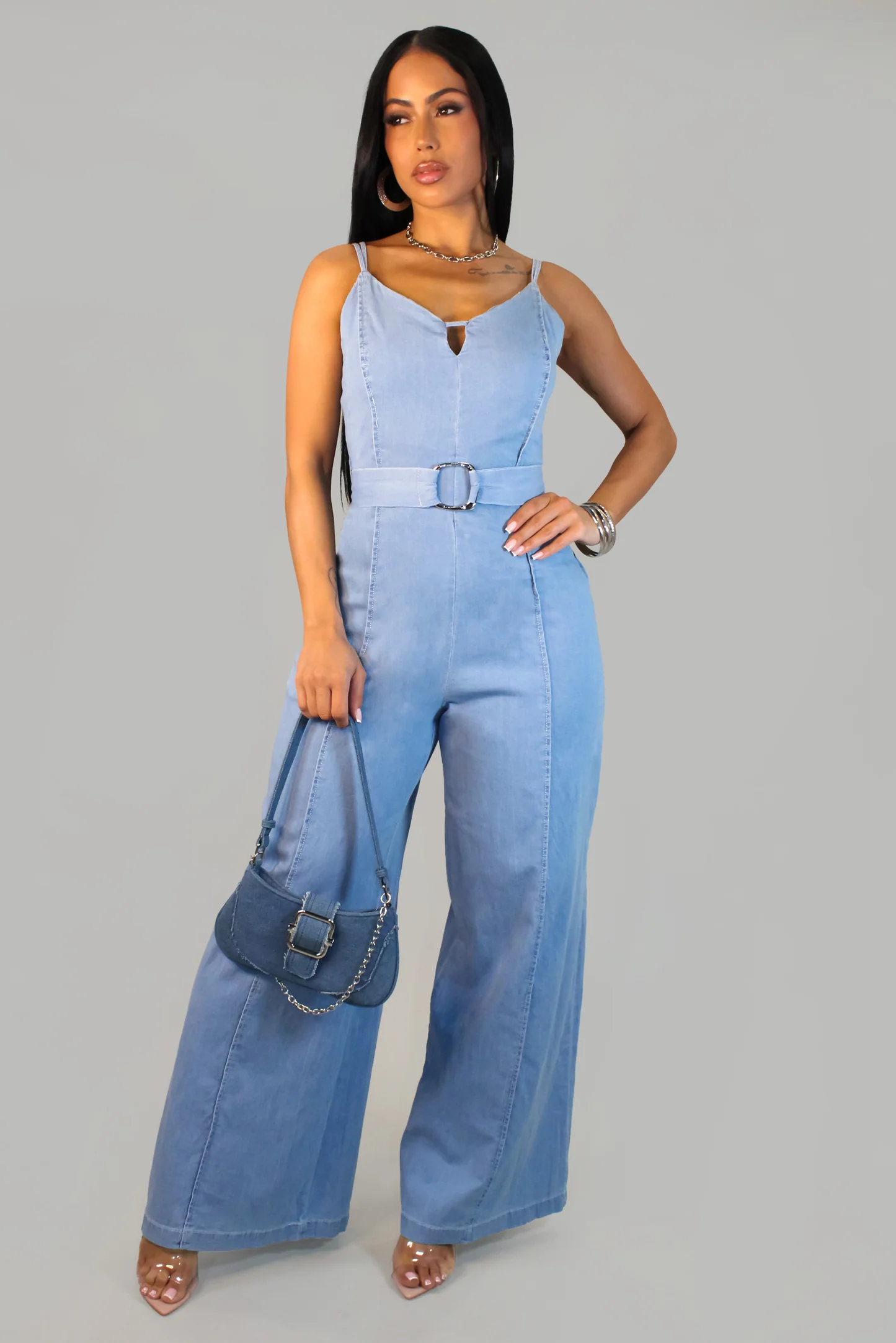 The Vital Jumpsuit - Denim-Light