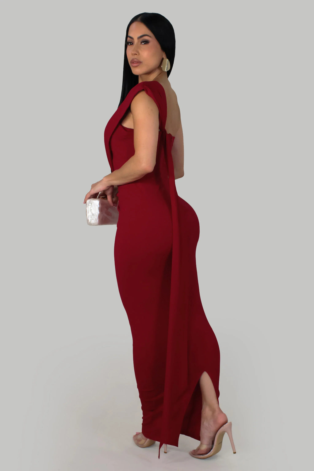 Charm and elegance Maxi Dress -Red