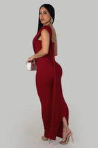 Charm and elegance Maxi Dress -Red